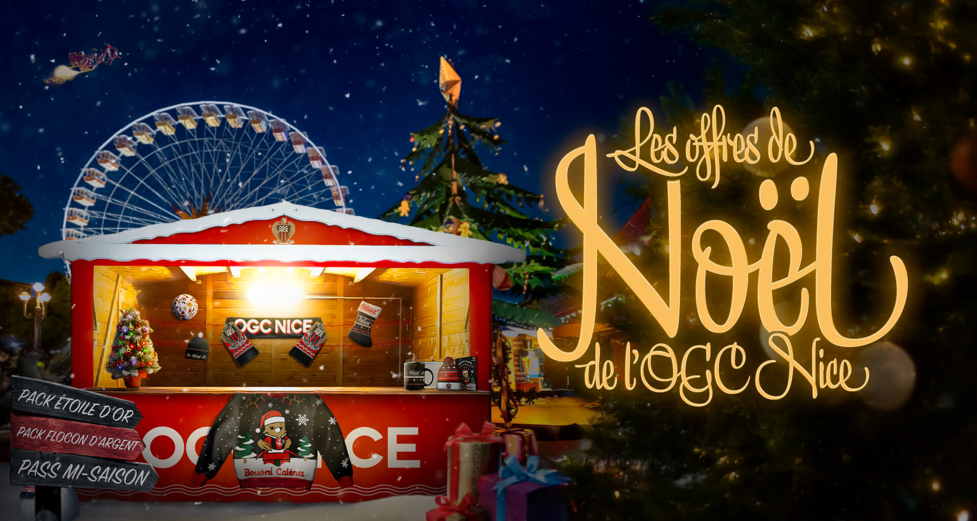 L’OGC Nice s’installe au Village de Noël