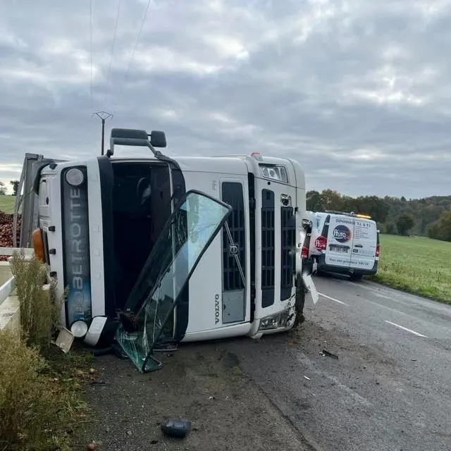 photo l’accident n’a pas fait de blessé.  ©  photo transmise par un témoin