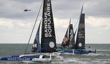 « Exit l’île de l’Ascension » : le parcours des Ultim raccourci sur la Transat Café