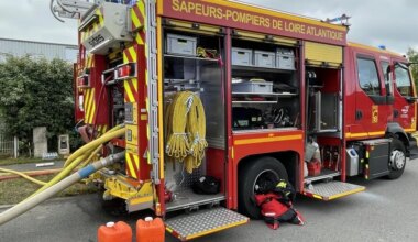 Un bâtiment agricole touché par un incendie au nord de Nantes