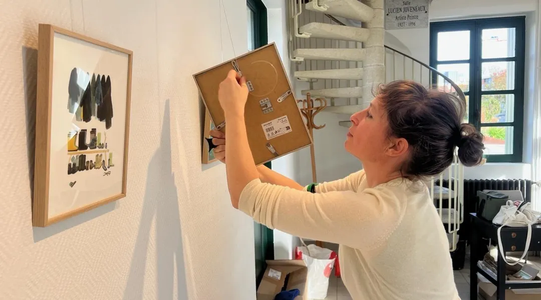 Balade sensorielle à la Gare d’Anjou, dans l’expo de Delphine Perret