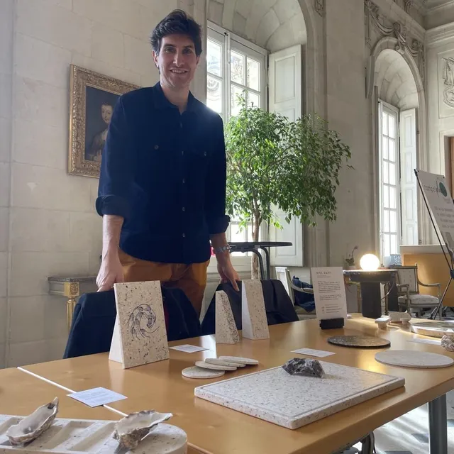 Thibault Longueville a exposé les plats en coquillage de la société Malakio, qui a grandi et développé ses marchés chez les restaurateurs ou dans les entreprises. Ouest-France photo thibault longueville a exposé les plats en coquillage de la société malakio, qui a grandi et développé ses marchés chez les restaurateurs ou dans les entreprises. © ouest-france