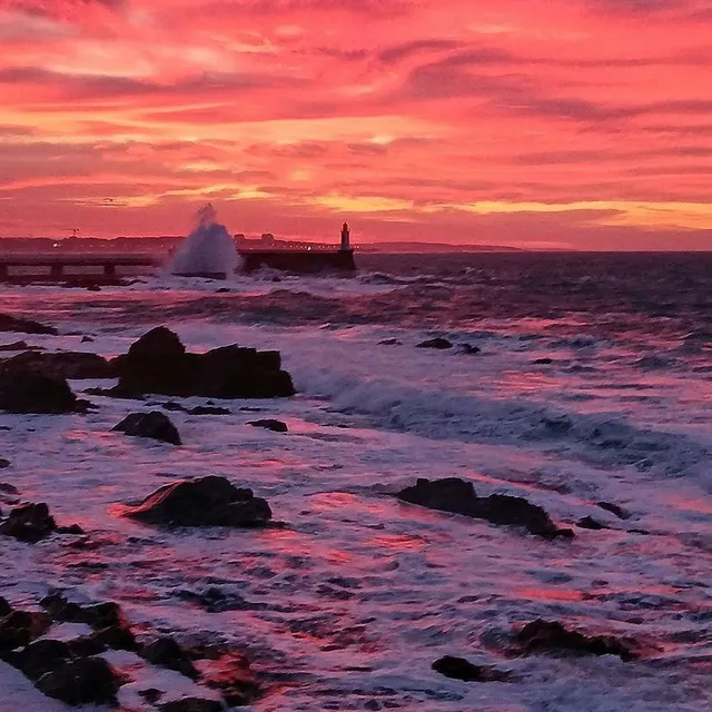 photo après les aurores boréales, le lever de soleil rosé.  ©  jean-marc gaschet