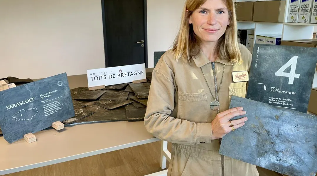 Installée près de Rennes, cette entreprise offre une seconde vie aux ardoises bretonnes