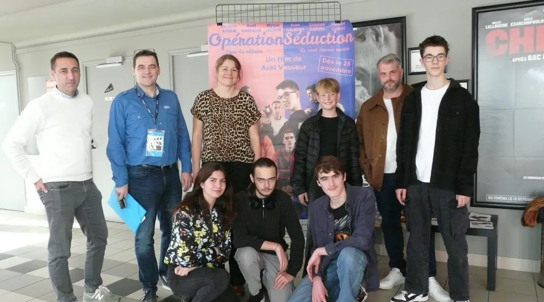 Encore lycéen, le jeune nantais boucle son premier long métrage « Opération séduction »