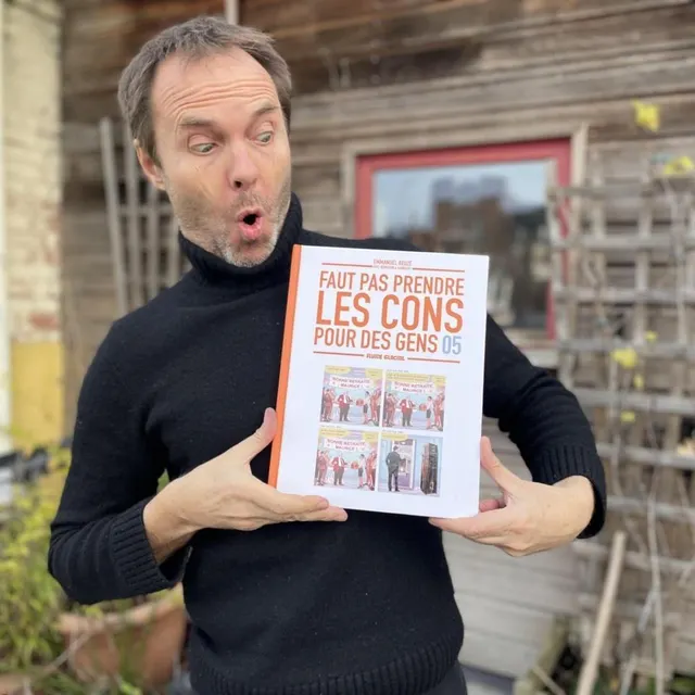 photo emmanuel reuzé et son fulgurant succès avec faut pas prendre les cons pour des gens.  ©  ouest-france