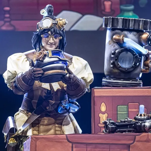 photo axelle holmes, à la coupe de france de cosplay, pendant le salon art to play, à nantes.  ©  photo presse océan-thierry butzbach