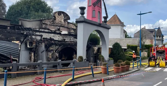 photo le moulin rose, discothèque centenaire de belbeuf (seine-maritime), a été en grande partie détruit par un incendie d’origine criminelle, dans la nuit du 16 septembre 2025. © ouest-france