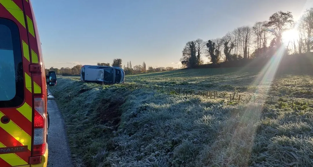 24 accidents et une trentaine de blessés à cause du verglas, ce matin en Ille-et-Vilaine