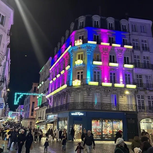 Les illuminations rue de la Paix, à Nantes. Ouest-France photo les illuminations rue de la paix, à nantes. © ouest-france