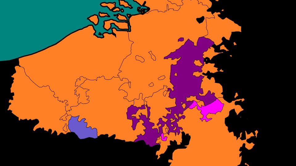 Les Pays-Bas espagnols en 1560. 