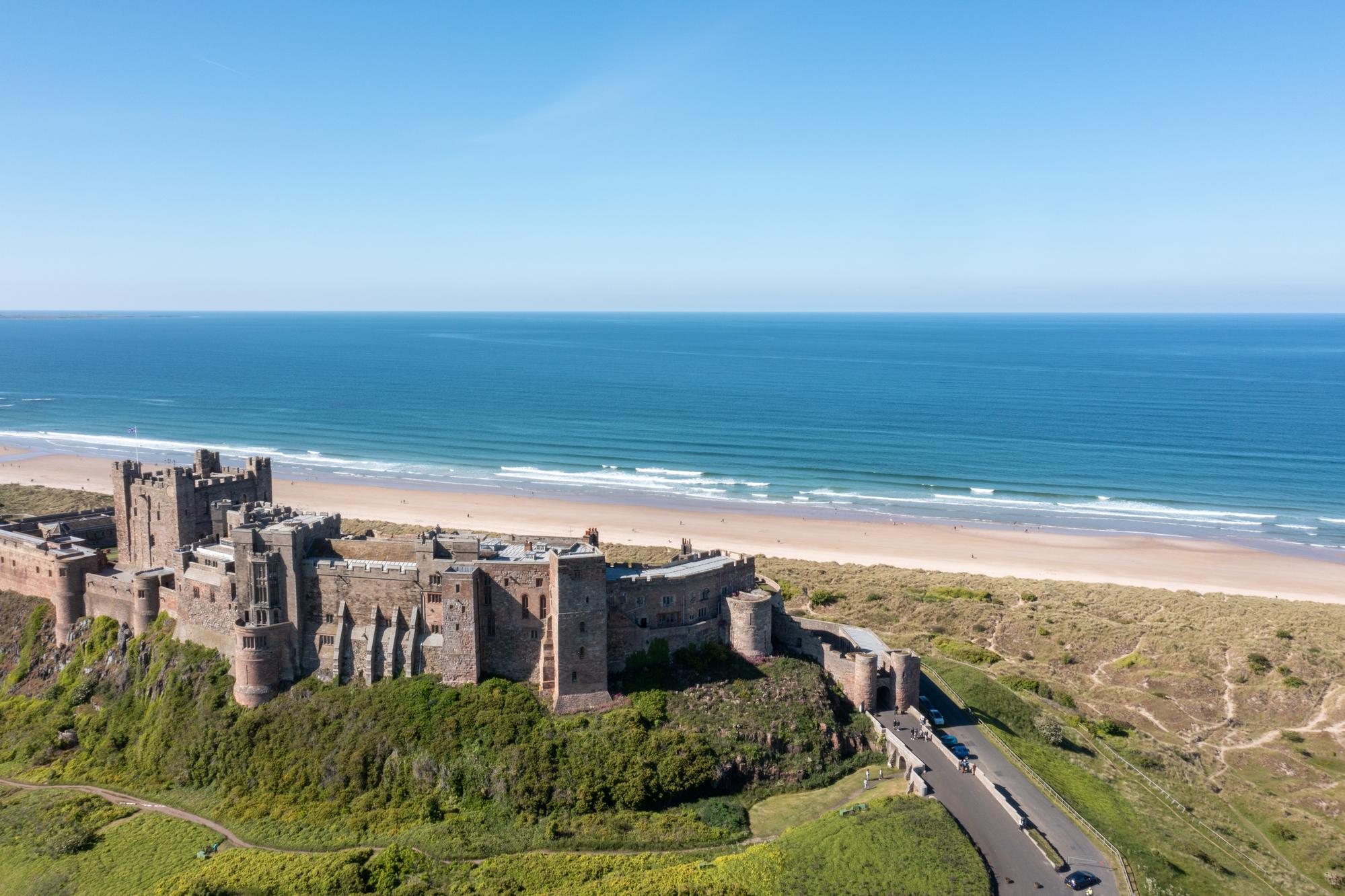 Plage et Château de Bamburgh