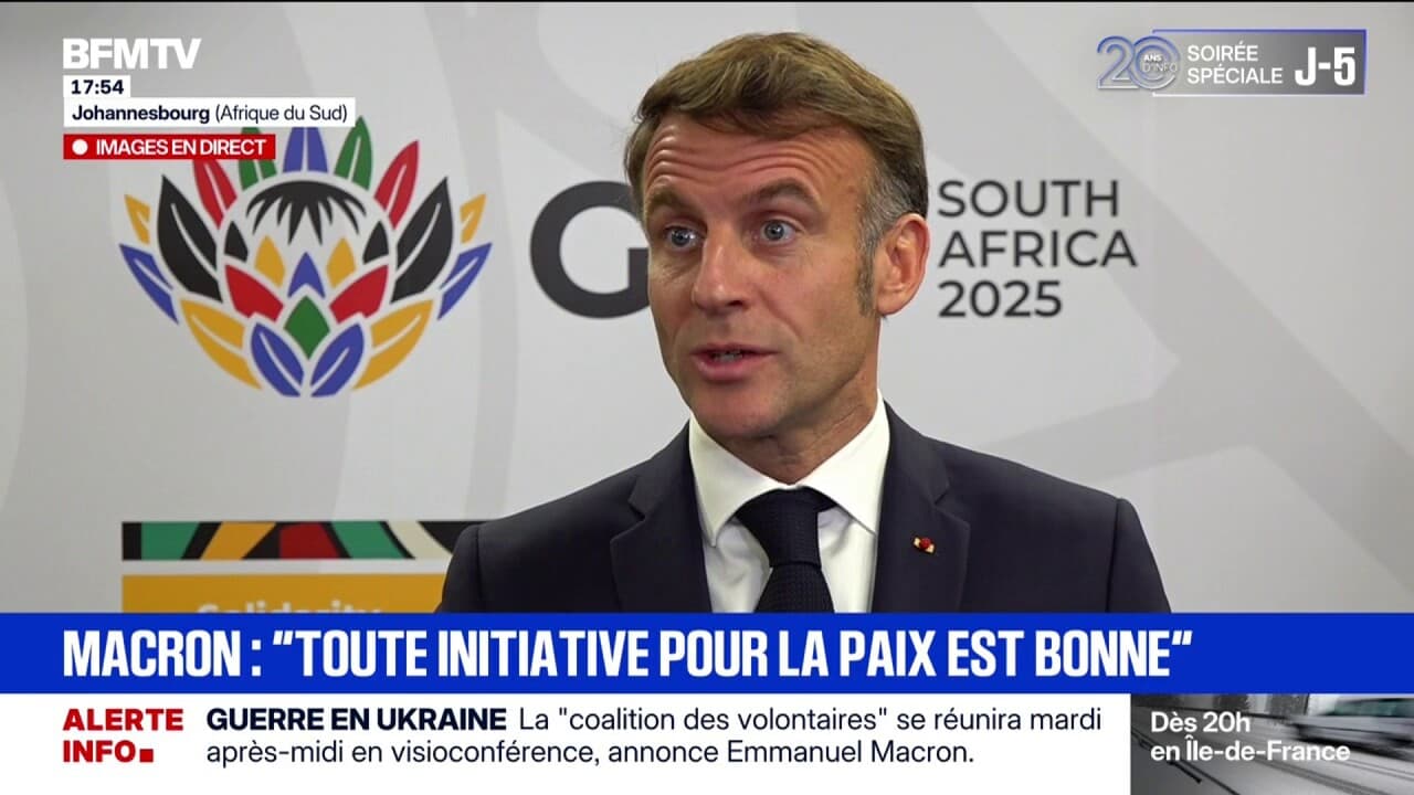 "La tension est avec la Russie [...] c'est la Russie qui depuis mars ne veut pas le cessez-le-feu", déclare Emmanuel Macron