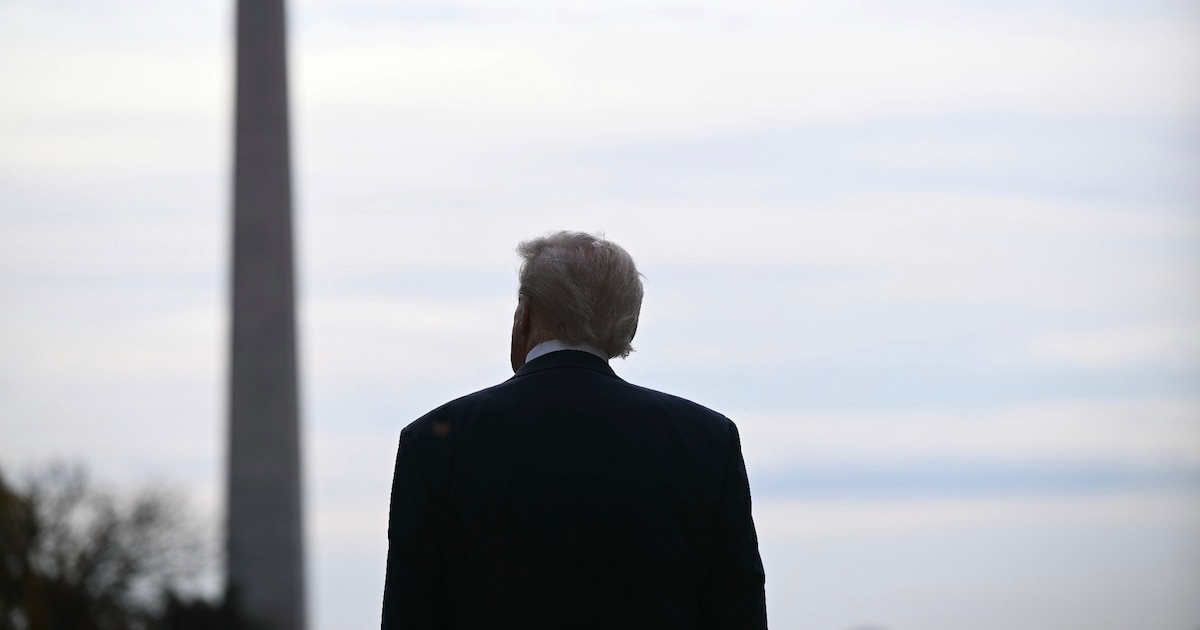 Le président américain Donald Trump à Washington, le 18 novembre 2025, aux Etats-Unis