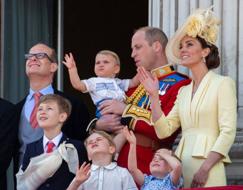 Albert Windsor sur le balcon de Buckingham Palace