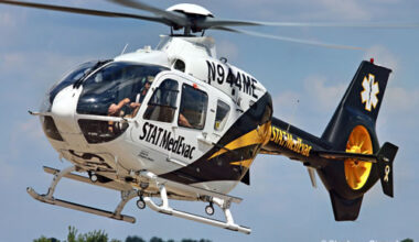 Hélicoptère de secours EC135 N944ME de Stat Medevac