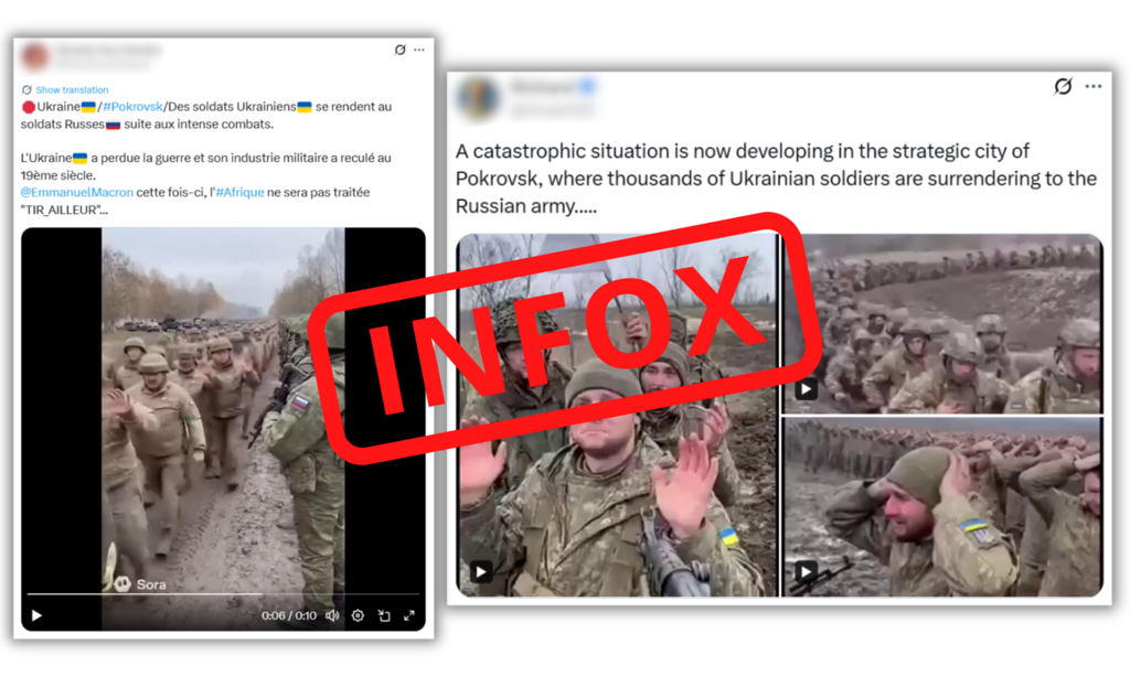 Ces vidéos circulent sur X, Facebook et TikTok.