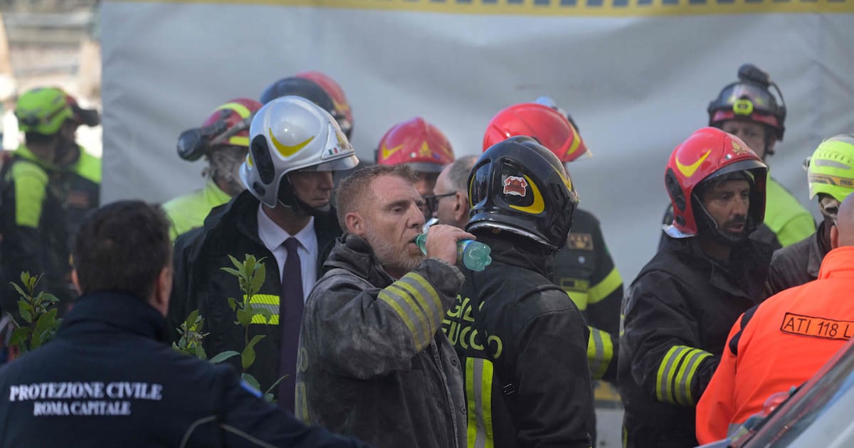 à Rome, un ouvrier pris au piège après l’effondrement d’une tour médiévale en travaux – Libération