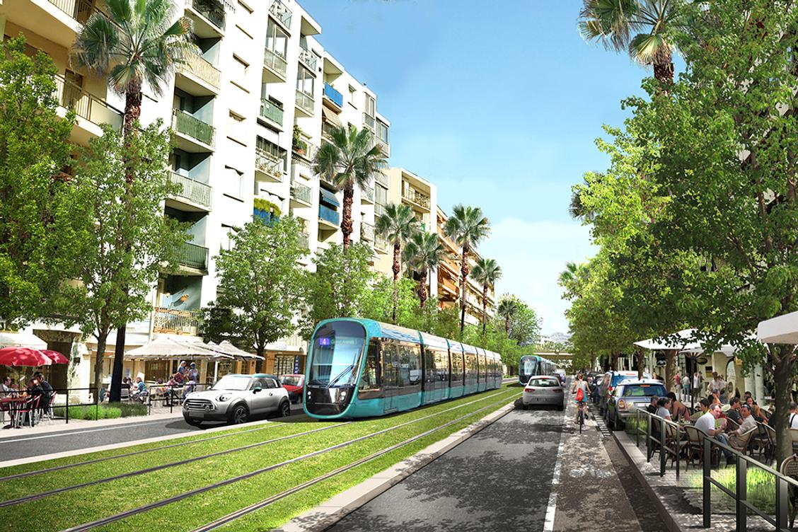 La ligne 4 du tramway qui reliera Nice au parc des sports Sauvaigo à Cagnes-sur-Mer sera terminée avant la ligne 5 qui doit relier Nice à Drap