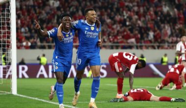 Vainqueur sur la pelouse de l'Olympiakos, le Real Madrid peut encore remercier Kylian Mbappé, auteur d'un quadruplé