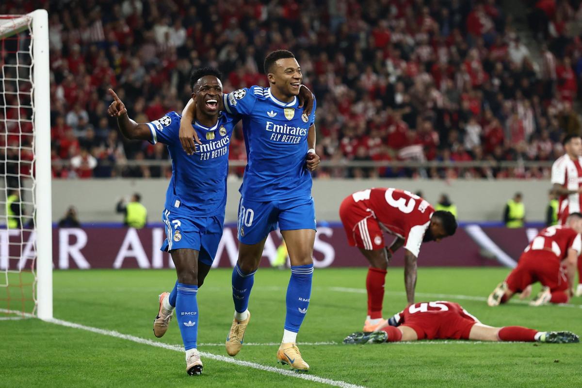 Vainqueur sur la pelouse de l'Olympiakos, le Real Madrid peut encore remercier Kylian Mbappé, auteur d'un quadruplé