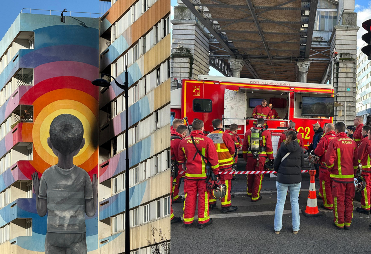 un incendie ravage un appartement dans le 13e arrondissement, quatre personnes hospitalisées