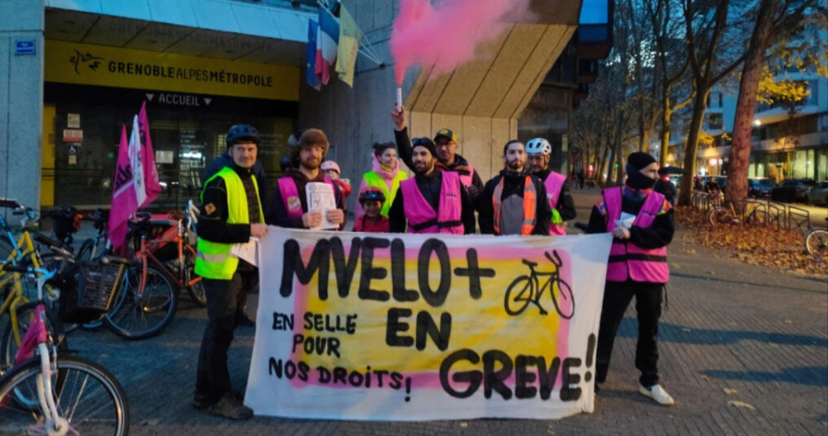 Grenoble : les salariés de Cykléo en grève illimitée - interview