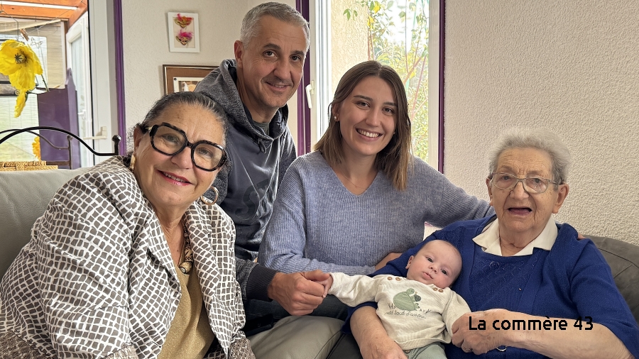 Chenereilles : avec la naissance de Gabin, elle devient arrière-arrière-grand-mère