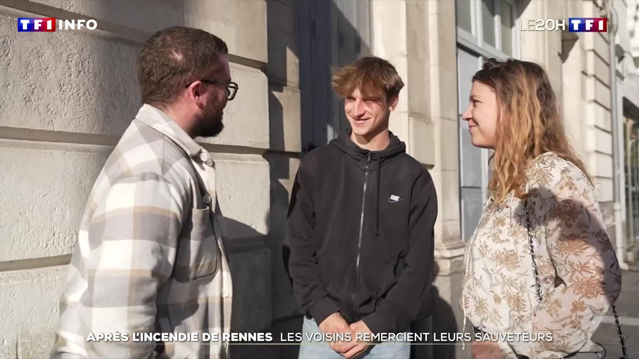 Après l'incendie de Rennes : les voisins remercient leurs sauveteurs
