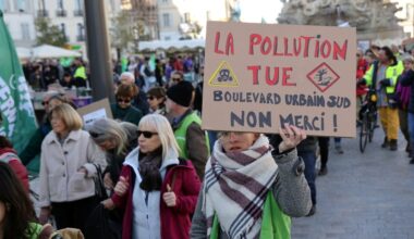 une marche pour dire "non" au Boulevard urbain sud à Marseille