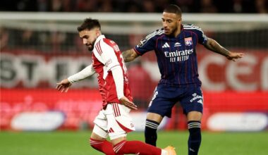 en infériorité numérique, l’Olympique Lyonnais résiste mais lâche deux points importants à Brest