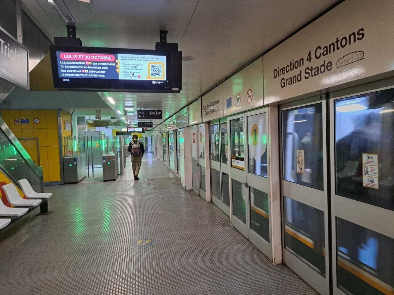 une partie de la ligne 1 à l’arrêt ce mardi en raison d’un défaut sur le pilote automatique