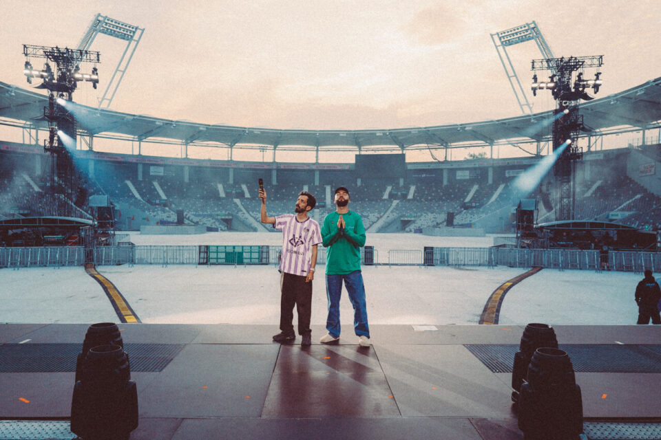 Bigflo et Oli lors de leurs concerts au Stadium, en 2024. 