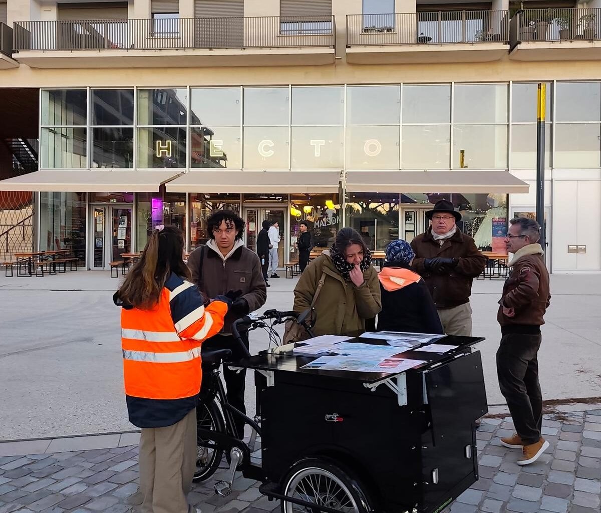 un triporteur pour mieux comprendre les mutations des quartiers