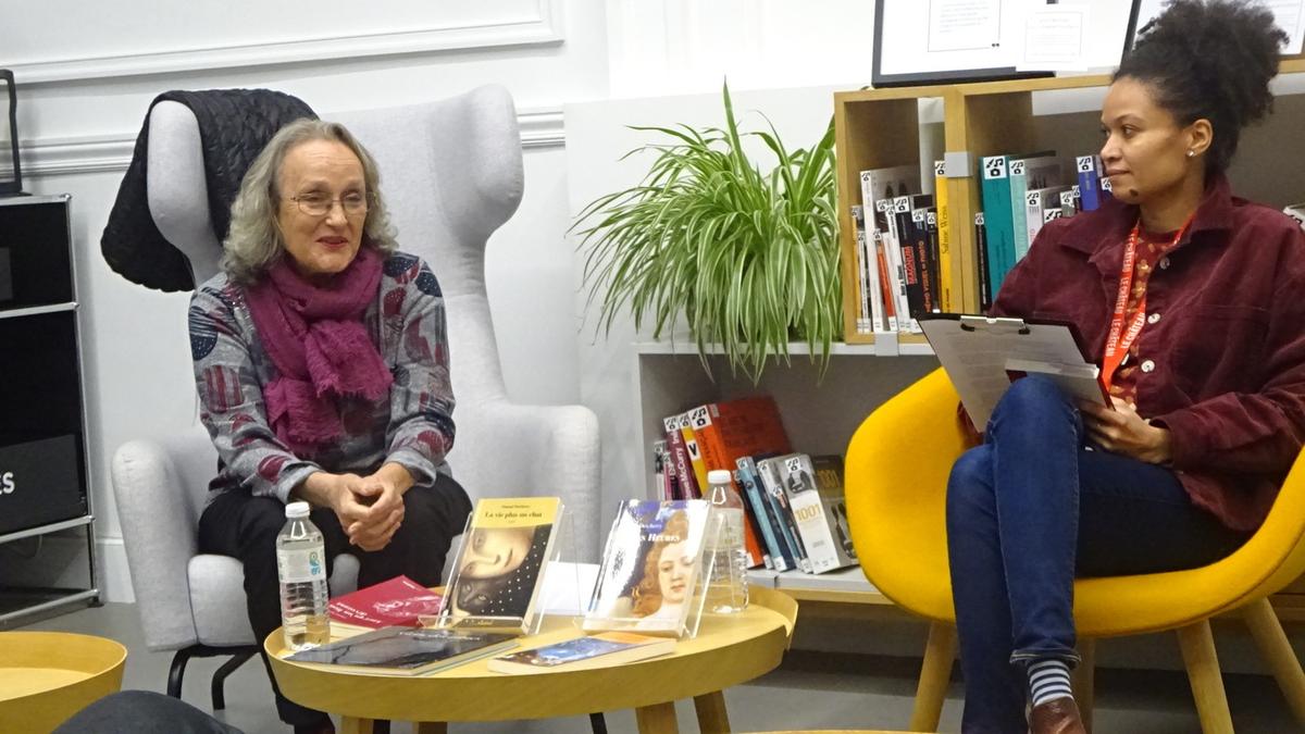 Chantal Detcherry a présenté « Ainsi qu’un lion dévorant » à la ludo-médiathèque