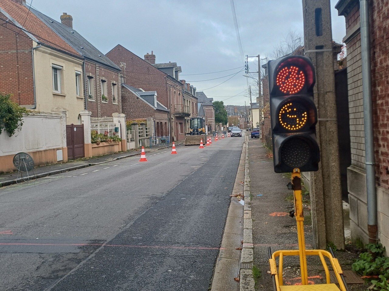 Un vaste chantier sur les boulevards de Eu