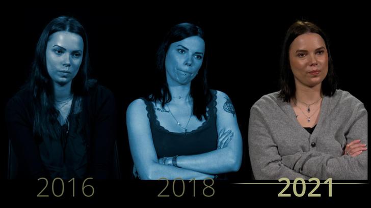 Coralie, rescapée du Bataclan, interrogée pour le « Programme 13-Novembre » en 2016, 2018 et 2021.