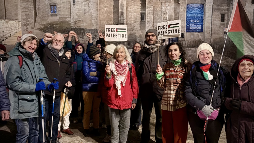 De Marseille à Paris, les marcheurs pour la Palestine ont fait une halte à Avignon