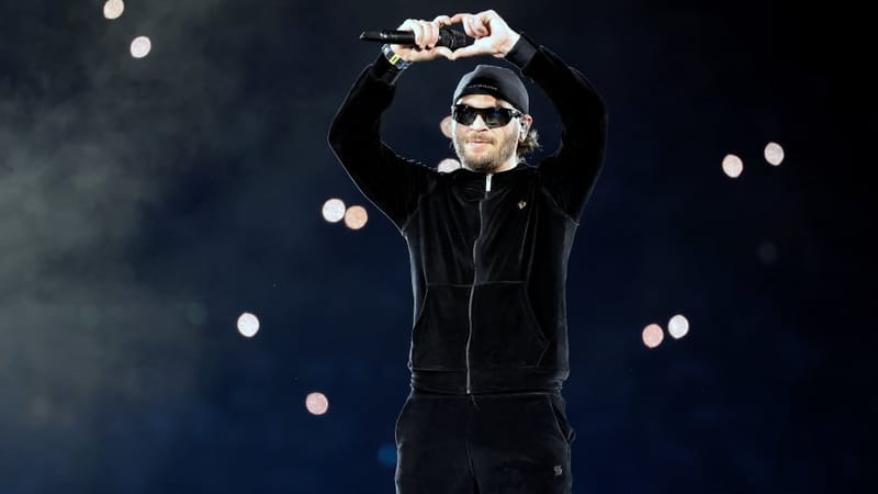 Concert du rappeur marseillais Jul au stade Orange Vélodrome à Marseille en 2025. 2ème soirée de concert IMPORTANT : IMAGE DISPARUE DANS FOTOSTATION , RECUPEREE DANS MELODY - JUL - 240525NVI02