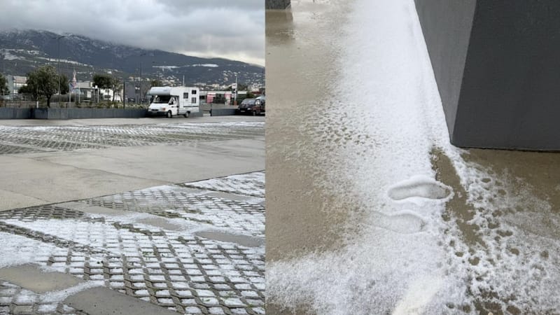 Des traces de neige et de verglas ce matin dans le sud de Bastia.