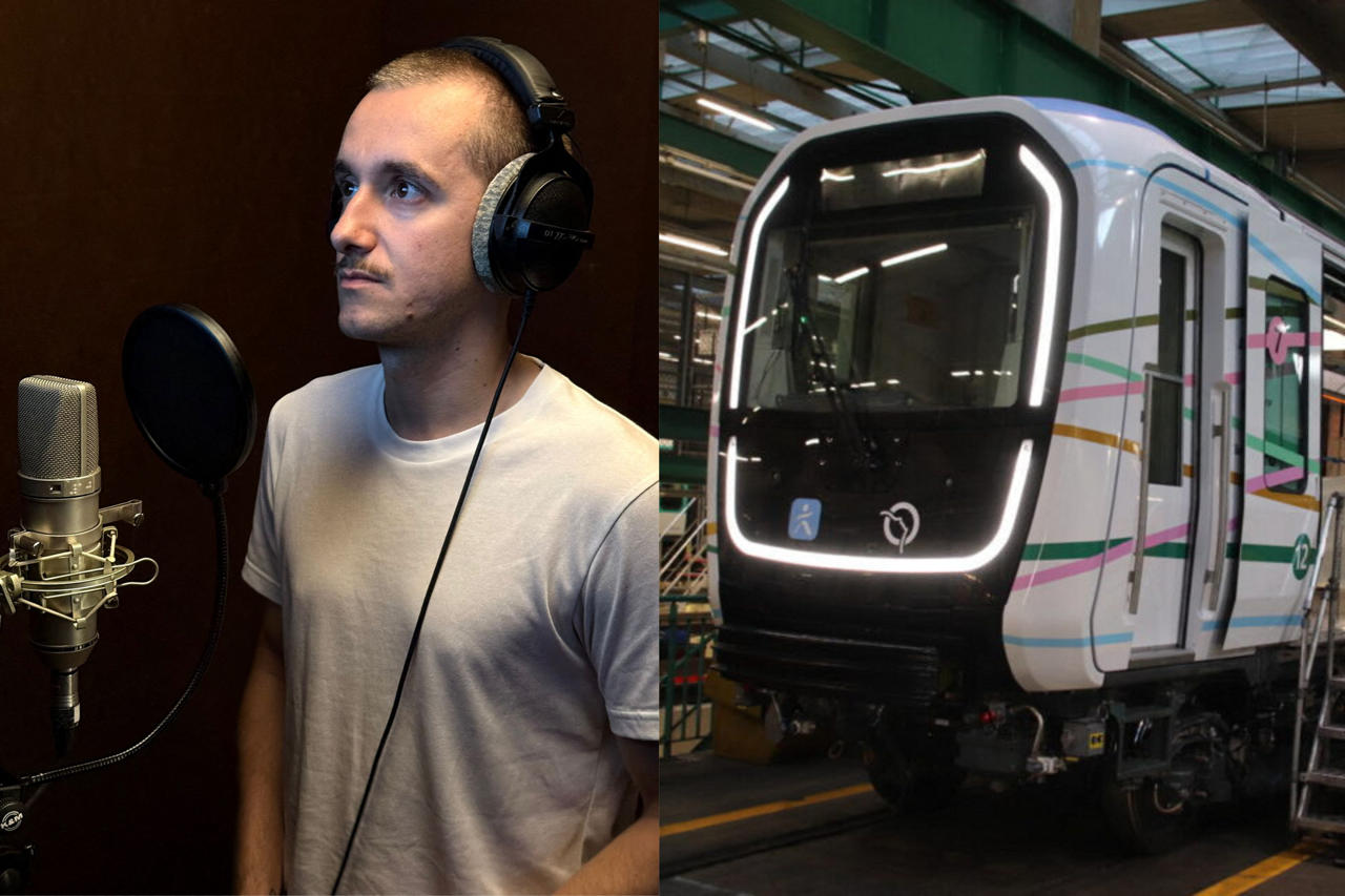 Antoine est l'une des voix du tout nouveau métro de la RATP à Paris