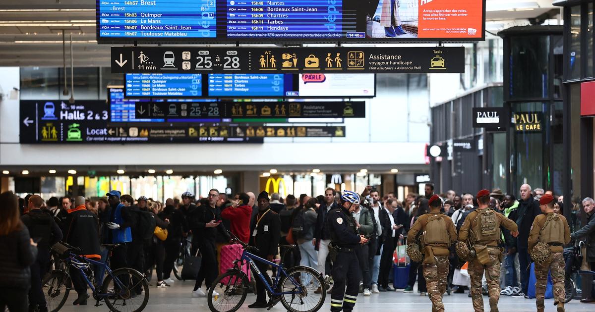 un homme armé d’un couteau maîtrisé par les forces de l’ordre à la gare Montparnasse