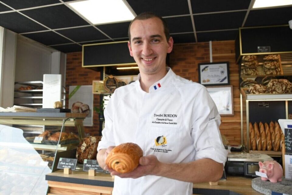 Le chef Dimitro Bordon et sa très célèbre chocolatine.