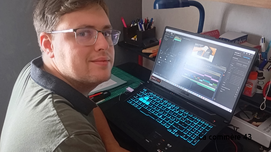 Sainte-Sigolène : Lucas Martinet propose la communication papier et digitale avec Lumart