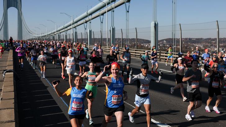 Lors du marathon de New York, le 2 novembre 2025.