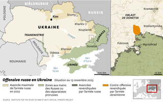 Ukraine : la situation au 13 novembre 2025.