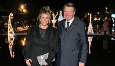 À Nice, Laura Tenoudji et Christian Estrosi en tenues de fête pour lancer les illuminations de Noël