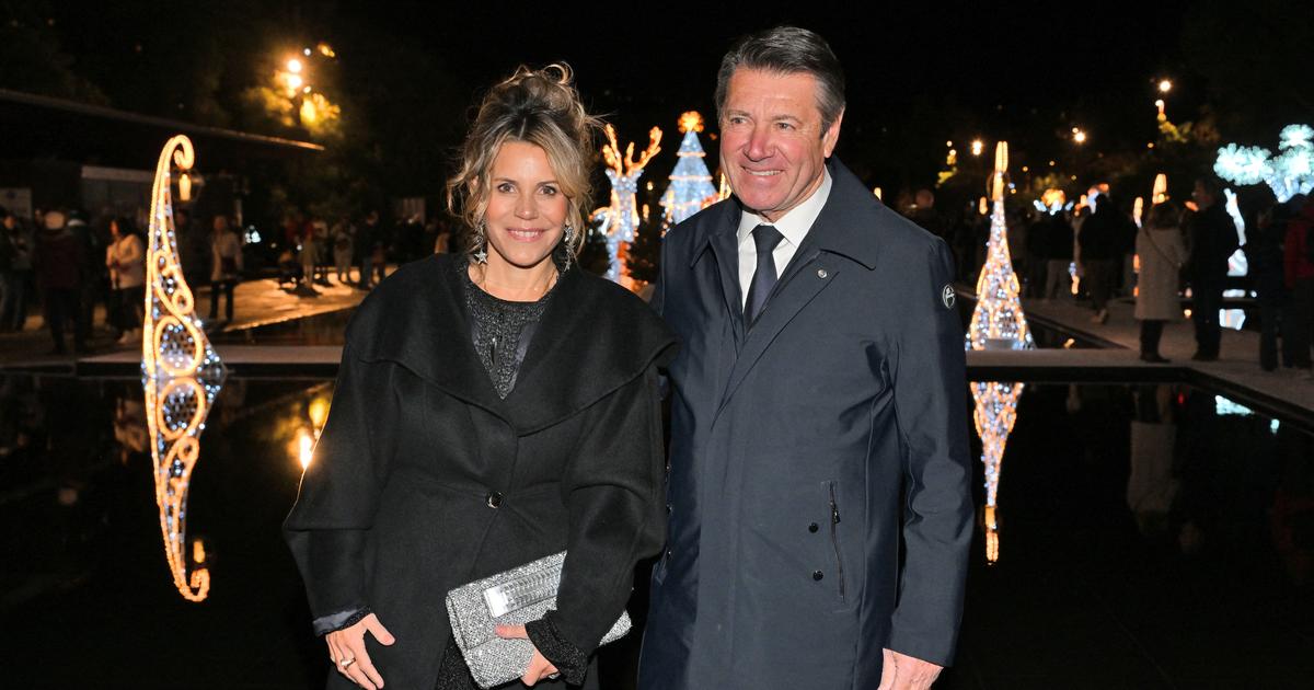 À Nice, Laura Tenoudji et Christian Estrosi en tenues de fête pour lancer les illuminations de Noël