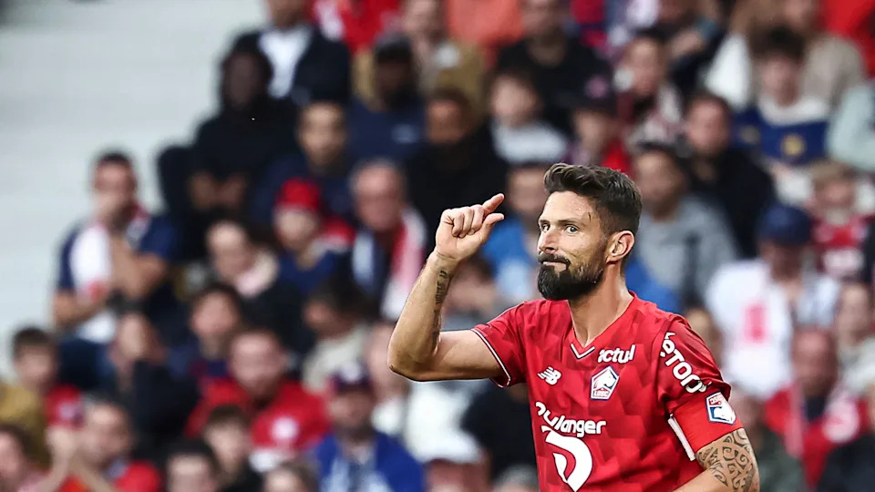 Olivier Giroud ne trouve plus le chemin des filets avec Lille