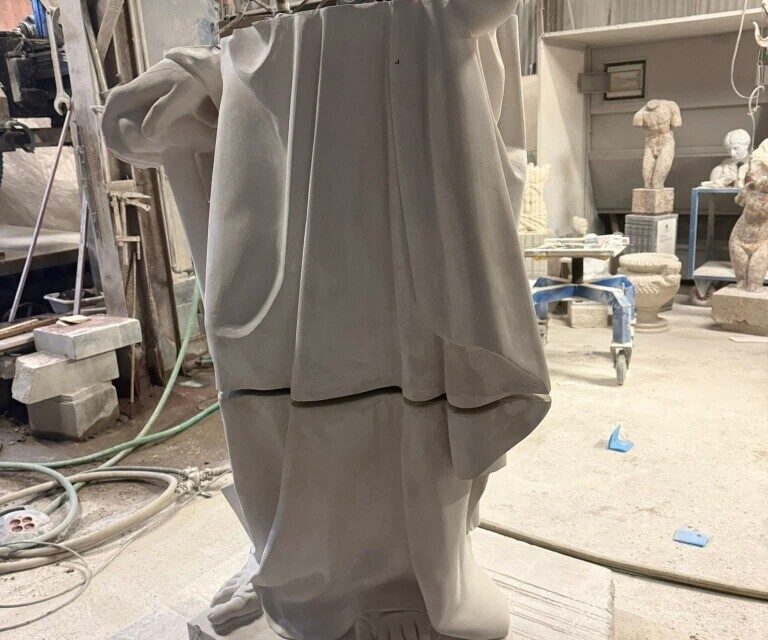 La scupture monumentale de Saint Fiacre